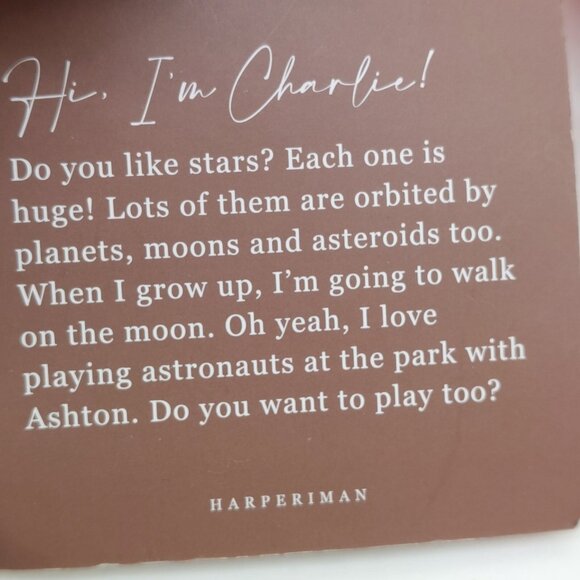 HarperIman Charlie Astronaut Plush Doll 14" Orange Outfit African American - Picture 5 of 7